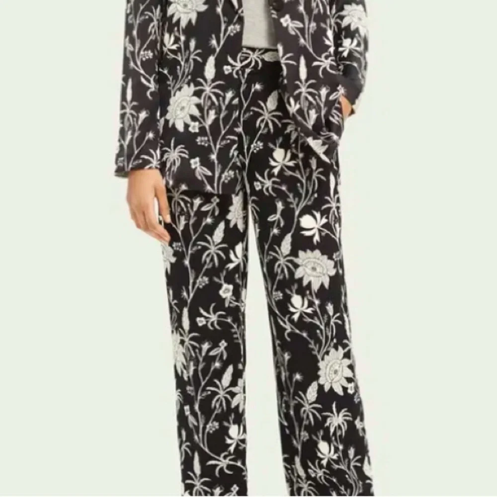 NWOT Scotch & Soda Floral Button Down Shirt Black Collared - Picture 7 of 11